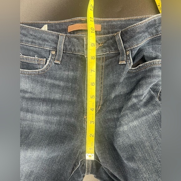 Joe’s Jeans Mid Rise Skinny Ankle Jeans With Raw Frayed Hem Dark Wash Size 26 - Picture 9 of 9